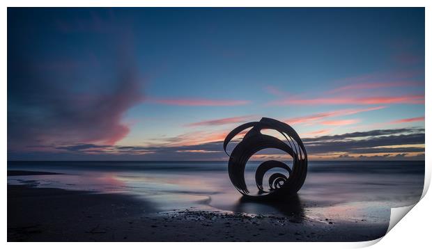 Mary's Shell at Cleveleys Beach Print by George Robertson