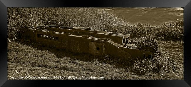 Wreck of a Churchill Tank Framed Print by Graeme Hutson