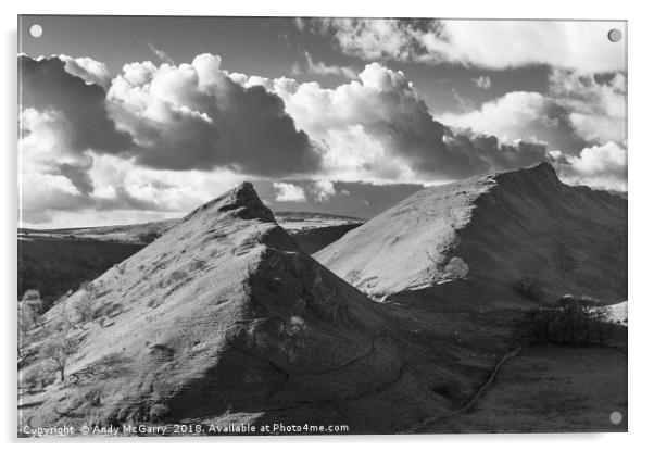 Chrome Hill Black and White Acrylic by Andy McGarry