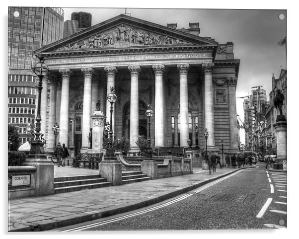 The Old Exchange, London Acrylic by Jonathan Pankhurst