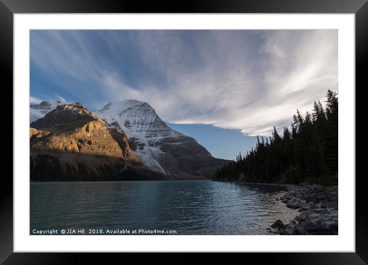 Mt. Robson Framed Mounted Print by JIA HE