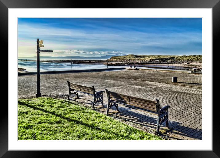 Irvine Harbour Framed Mounted Print by Valerie Paterson