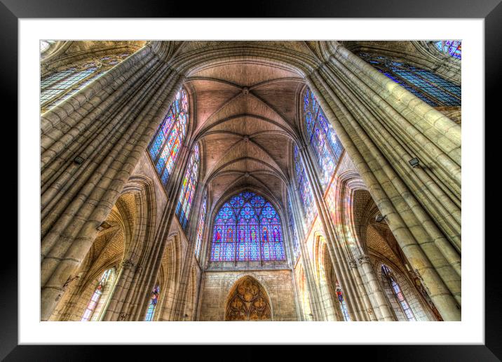 Troyes Cathedral Framed Mounted Print by David Pyatt