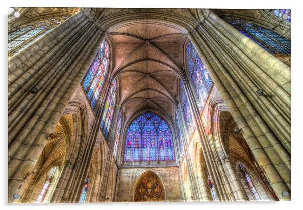 Troyes Cathedral Acrylic by David Pyatt