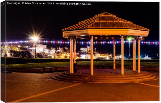 The bandstand at Broadstairs Canvas Print by Alan Glicksman