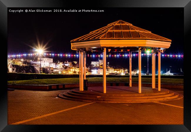 The bandstand at Broadstairs Framed Print by Alan Glicksman