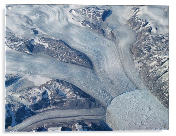 Greenland Glacier Acrylic by Mary Lane