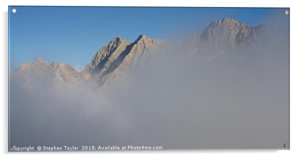 Gavarnie Cloud Inversion Panorama Acrylic by Stephen Taylor