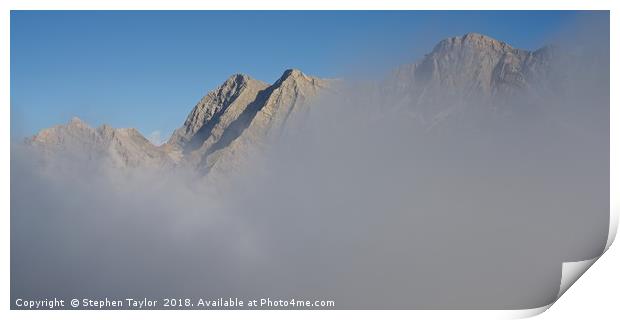 Gavarnie Cloud Inversion Panorama Print by Stephen Taylor