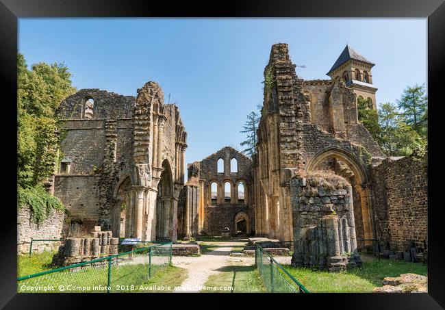 Orval Abbey Abbaye Notre-Dame d Orval, Cistercian  Framed Print by Chris Willemsen