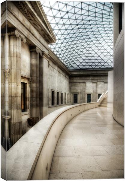 The Great Court, British Museum Canvas Print by Andrew Scoggins