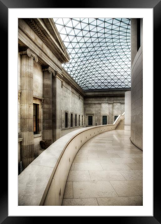 The Great Court, British Museum Framed Mounted Print by Andrew Scoggins