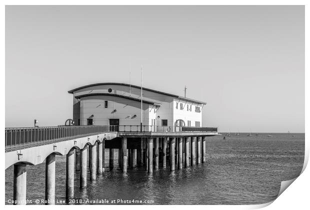RNLI Barrow Lifeboat Station Print by Robin Lee