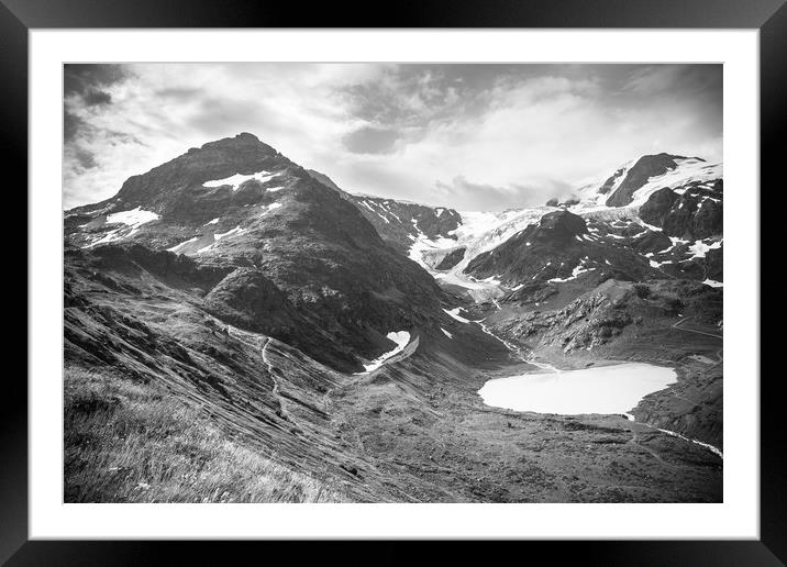 The Alps #5 Framed Mounted Print by Sean Wareing