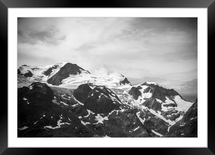 The Alps #7 Framed Mounted Print by Sean Wareing