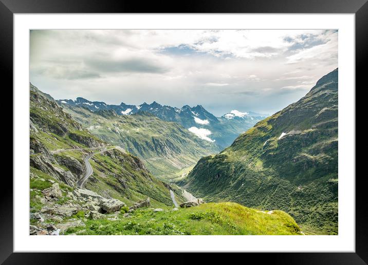 The Alps #8 Framed Mounted Print by Sean Wareing