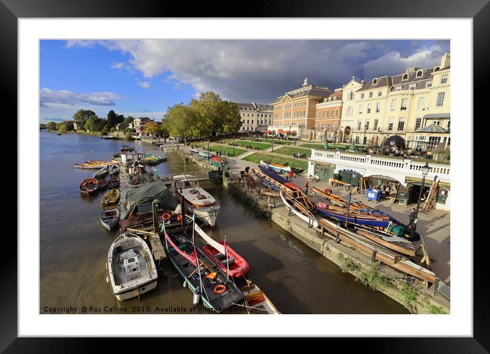 From Richmond Bridge Framed Mounted Print by Roz Collins