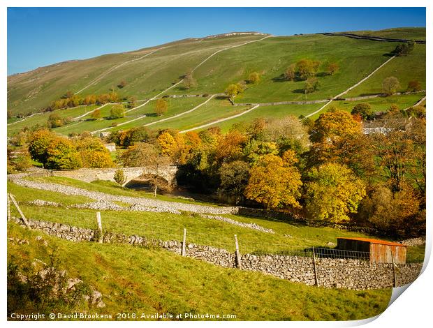 Kettlewell in Wharfedale Print by David Brookens