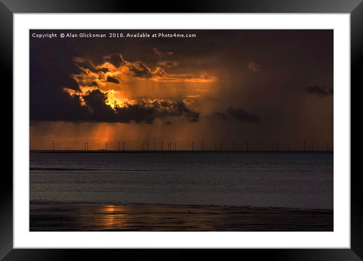 Storm clouds coming Framed Mounted Print by Alan Glicksman
