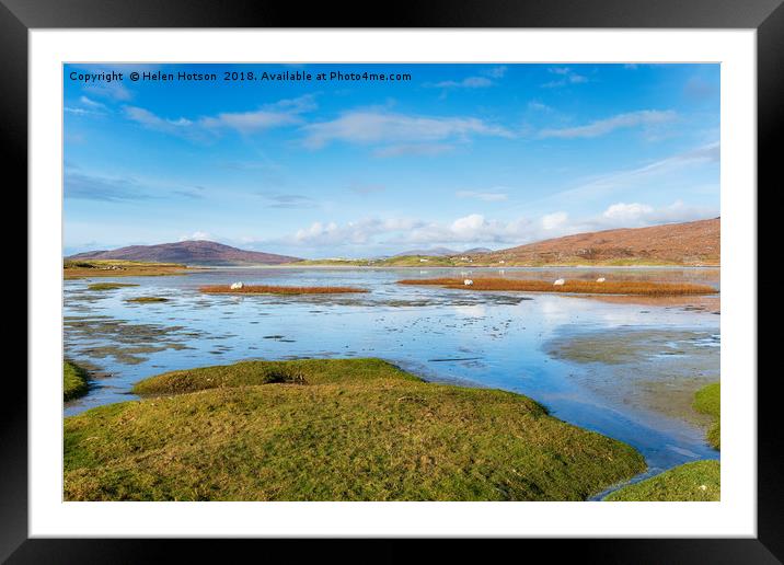 Seilebost on the Isle of Harris Framed Mounted Print by Helen Hotson