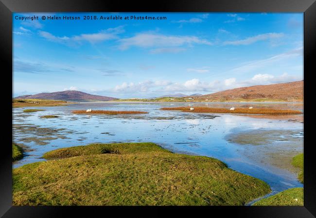 Seilebost on the Isle of Harris Framed Print by Helen Hotson