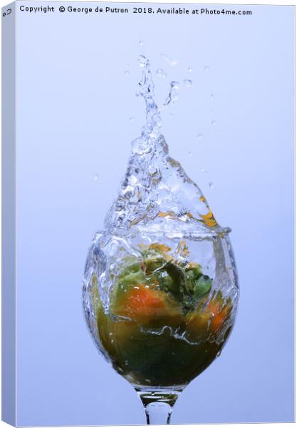 Pepper Splash Canvas Print by George de Putron