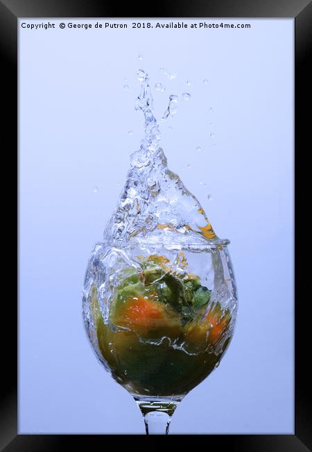 Pepper Splash Framed Print by George de Putron