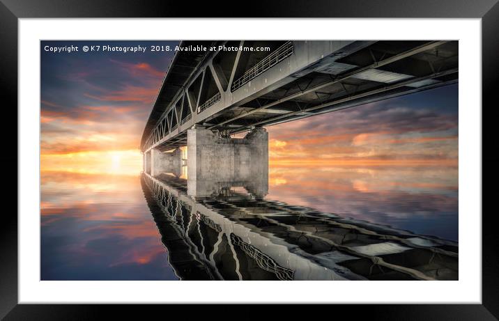 Oresund Reflections Framed Mounted Print by K7 Photography