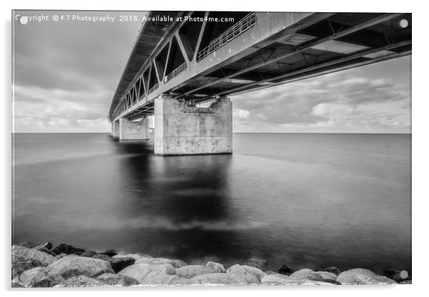 Oresund Bridge in Mono Acrylic by K7 Photography