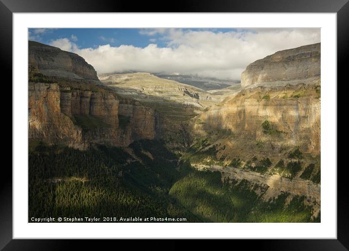 The Oredsa Valley Framed Mounted Print by Stephen Taylor