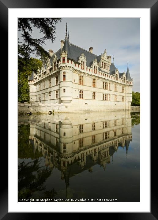 Chateau Azay-le-Rideau Framed Mounted Print by Stephen Taylor