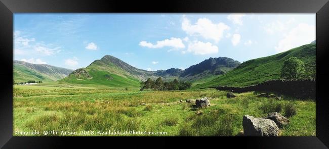 Beautiful Buttermere. Framed Print by Phil Wilson