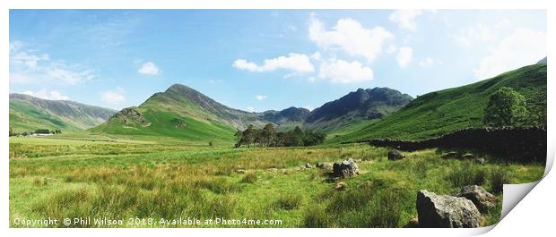 Beautiful Buttermere. Print by Phil Wilson