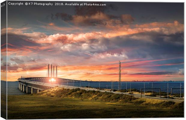 The Oresund Link Canvas Print by K7 Photography