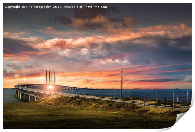 The Oresund Link Print by K7 Photography