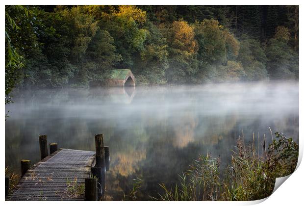 Early morning mist by the Old Boathouse  Print by George Robertson