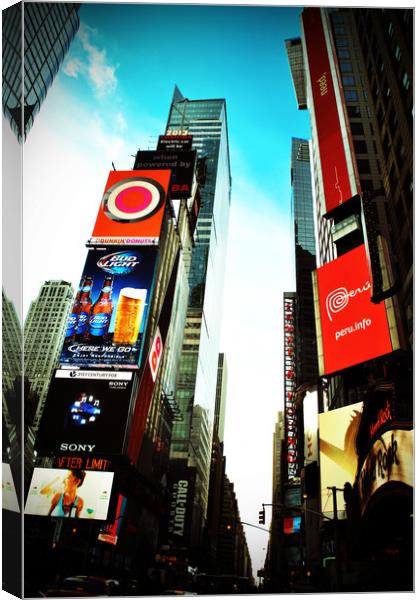 Times Square New York City America USA Canvas Print by Andy Evans Photos