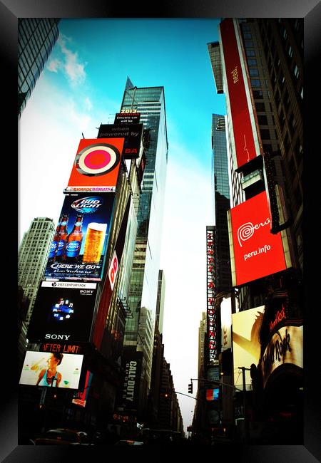 Times Square New York City America USA Framed Print by Andy Evans Photos