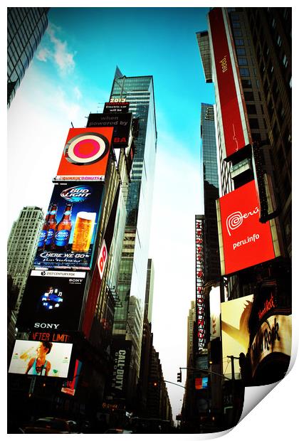 Times Square New York City America USA Print by Andy Evans Photos