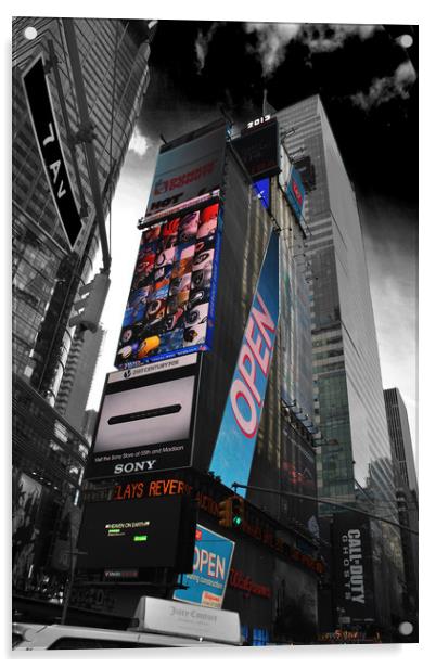 Times Square New York City America USA Acrylic by Andy Evans Photos