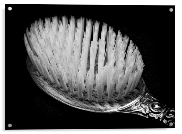 The Monochrome Hairbrush Acrylic by Jonathan Thirkell