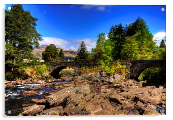 Bridge Of Dochart Acrylic by Tom Gomez