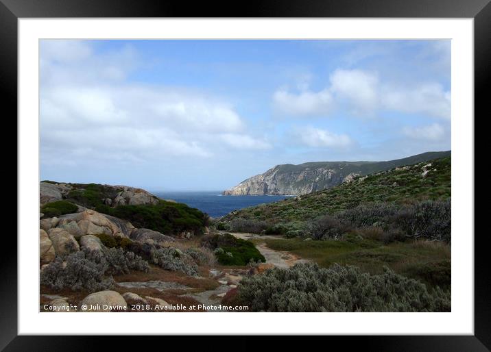 The Path to the Sea Framed Mounted Print by Juli Davine