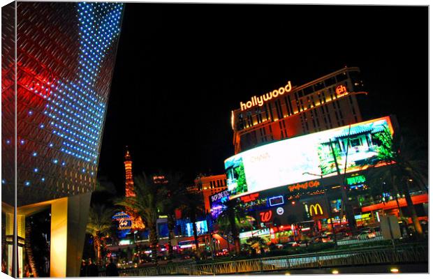 Planet Hollywood Las Vegas America USA Canvas Print by Andy Evans Photos
