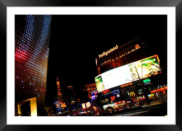 Planet Hollywood Las Vegas America USA Framed Mounted Print by Andy Evans Photos