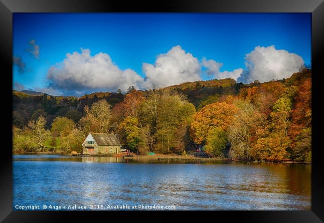 Windermere Boat House Framed Print by Angela Wallace
