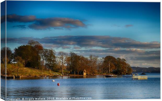 View of Lake Windermere Canvas Print by Angela Wallace