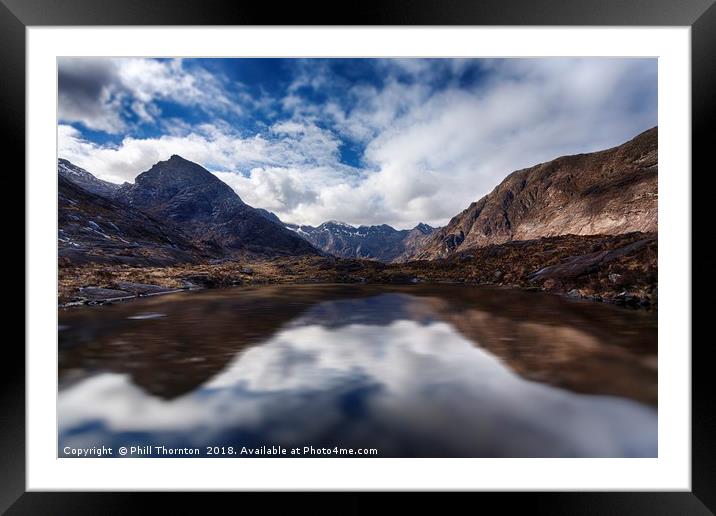 The Cuillin ridge from Loch Coruisk Framed Mounted Print by Phill Thornton