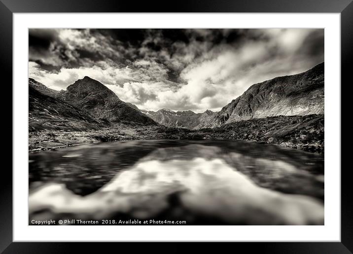 The Cuillin ridge from Loch Coruisk Framed Mounted Print by Phill Thornton