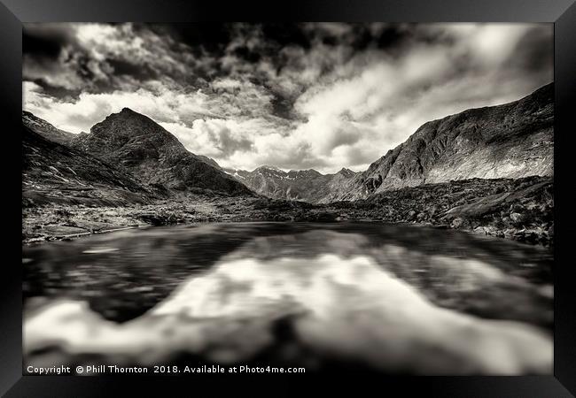 The Cuillin ridge from Loch Coruisk Framed Print by Phill Thornton